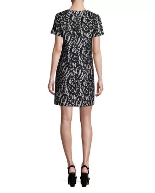 Michael Michael Koes Mod Short-Sleeve Lace-Overlay T-Shirt Dress