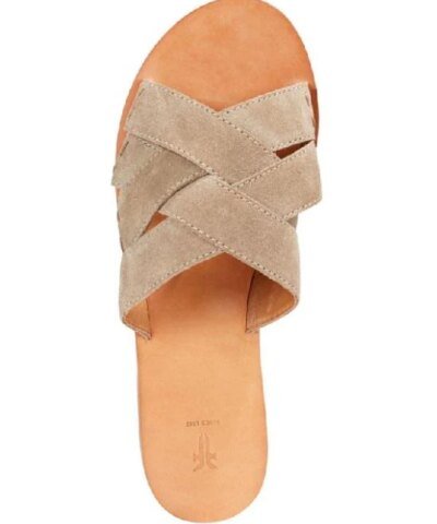 Frye Carla Criss Cross Open Toe Casual Slide Sandals