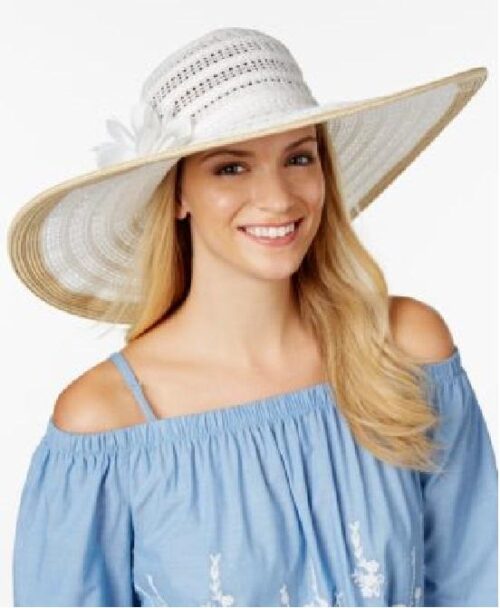 Nine West Packable Floral Sun Hat
