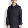 Canali Hidden-Button Trench Coat
