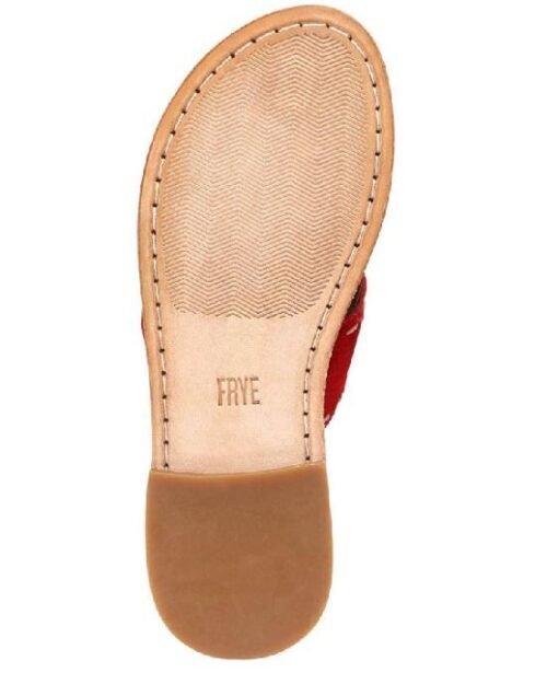 Frye Women's Avery Pickstitch Crisscross Slide Sandals