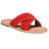 Frye Women's Avery Pickstitch Crisscross Slide Sandals