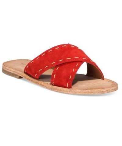 Frye Women's Avery Pickstitch Crisscross Slide Sandals