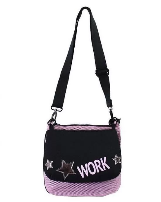 Ideology Pink Black 2-In-1 Graphic Crossbody Bacg