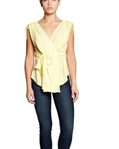 Bobeau Women's Priya Wrap Blouse with Tie Waist