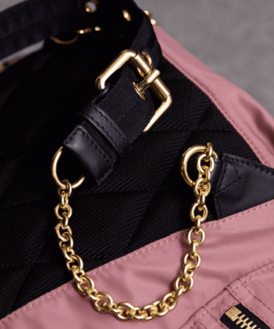 Buryerry Medium Rucksack in Technical Nylon and Leather