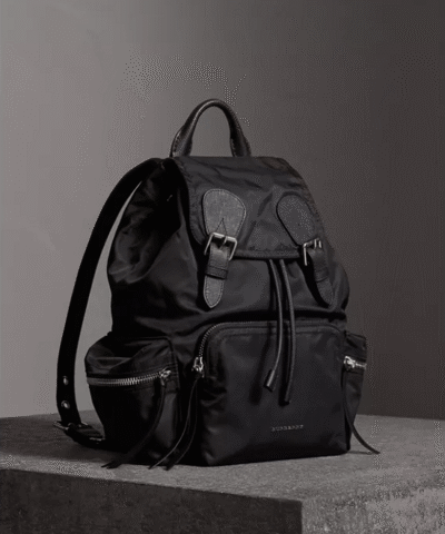 Burberry Medium Rucksack in Technical Nylon and Leather
