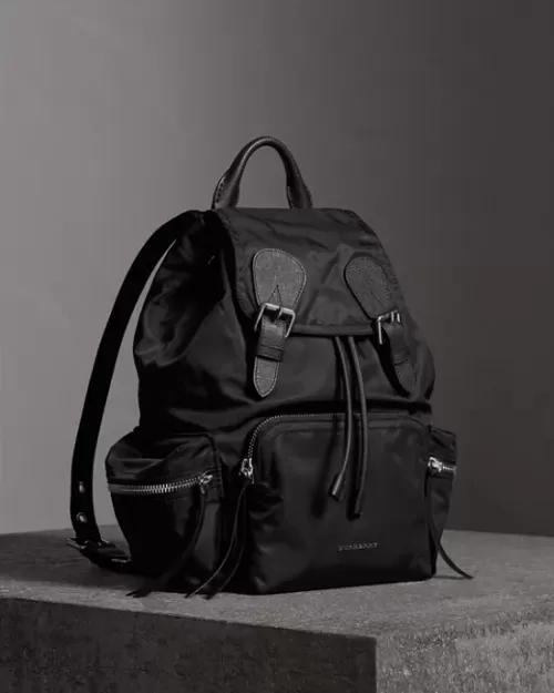 Burberry Medium Rucksack in Technical Nylon and Leather