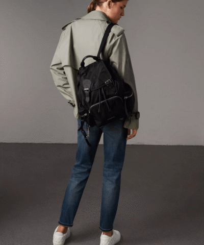 Burberry Medium Rucksack in Technical Nylon and Leather