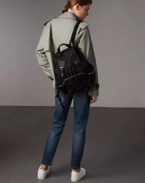 Burberry Medium Rucksack in Technical Nylon and Leather