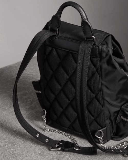 Burberry Medium Rucksack in Technical Nylon and Leather