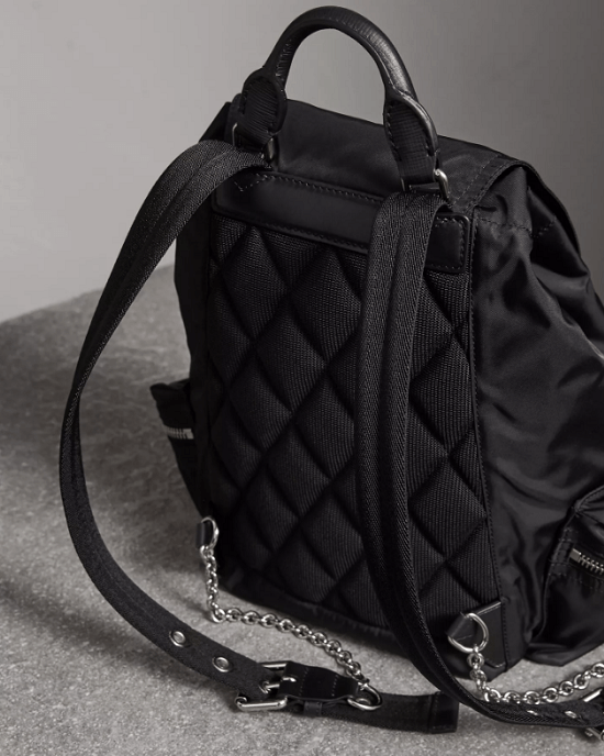 Burberry Medium Rucksack in Technical Nylon and Leather