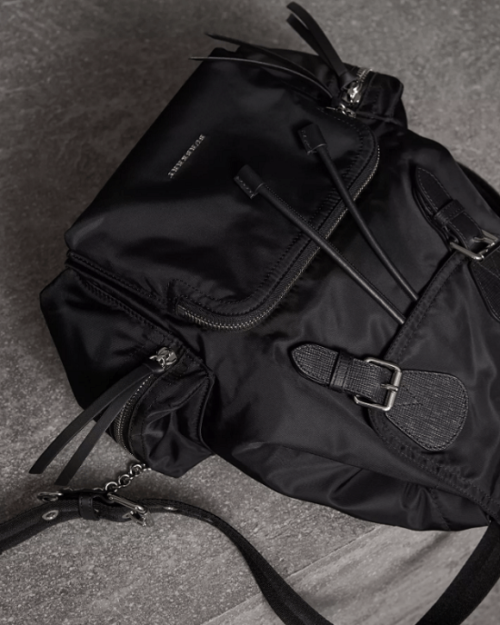 Burberry Medium Rucksack in Technical Nylon and Leather
