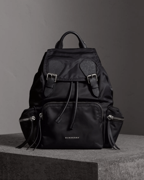 Burberry Medium Rucksack in Technical Nylon and Leather