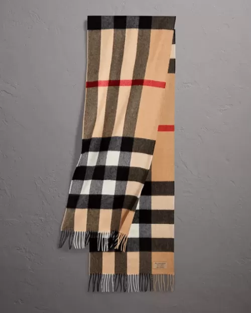 Burberry Large Classic Cashmere Scarf in Check