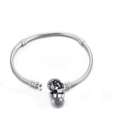 Steffe Sterling Silver Poetic Daisy Cherry Blossom Mixed Enamels Clasp Bracelet