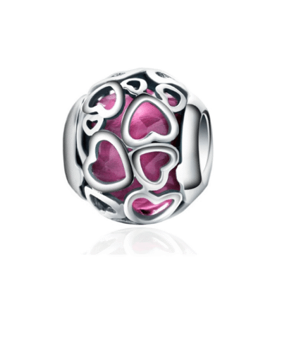 Steffe Sterling Silver Love Heart Nature's Radiance Charms