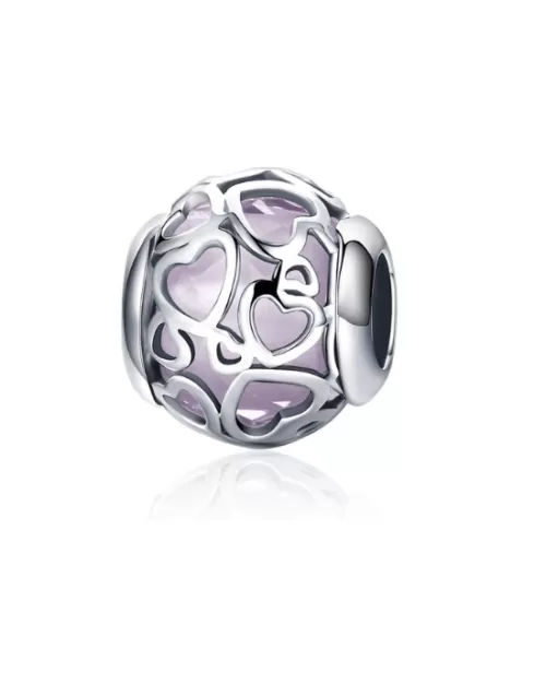 Steffe Sterling Silver Love Heart Nature's Radiance Charms