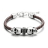 Steffe Men's Stainless Steel Beads Chain Hook Station Bracelet