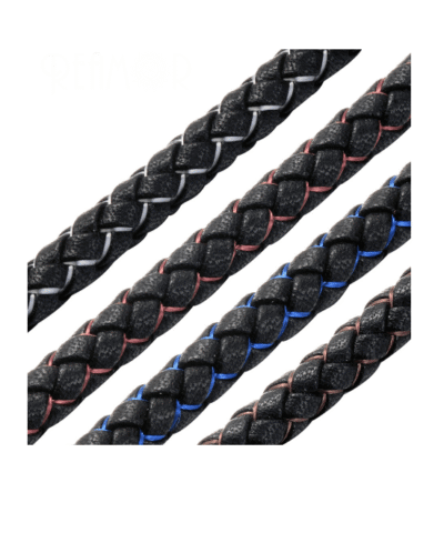 Steffe Men's Two Tone Braided Scouting Flower Bracelet