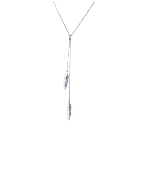 Steffe Sterling Silver Chain Leaves Necklaces