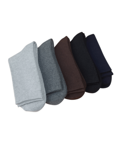 Socks Teams Men's 5-Pack Solid Winter thicken warm terry socks