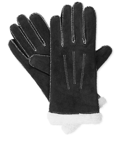 Isotoner Signature Women's Moccasin Stitch Suede Gloves