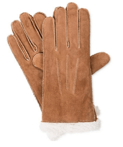 Isotoner Signature Women's Moccasin Stitch Suede Gloves