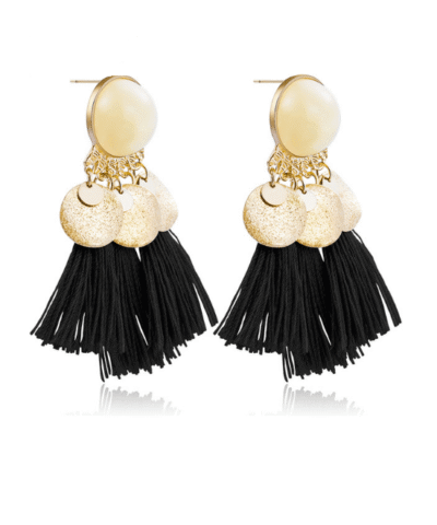 Steffe Women's Dupio Tassel Clip Earring