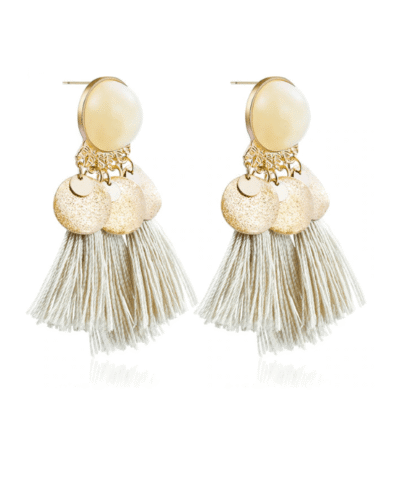 Steffe Women's Dupio Tassel Clip Earring