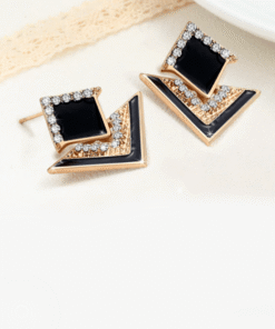 Steffe Triangle Simple Zircon Stud Earring