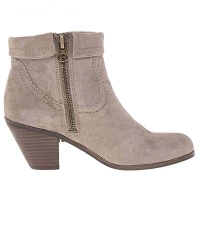 Sam Edelman Women's Louie Ankle Fringe Boot,Tan Suede,