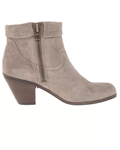 Sam Edelman Women's Louie Ankle Fringe Boot,Tan Suede,