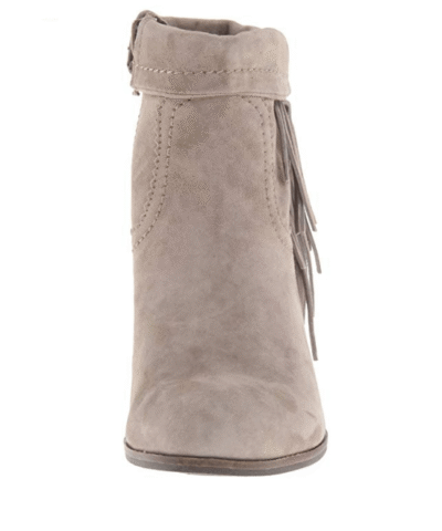 Sam Edelman Women's Louie Ankle Fringe Boot,Tan Suede,