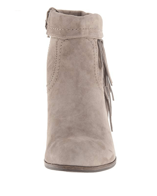 Sam Edelman Women's Louie Ankle Fringe Boot,Tan Suede,