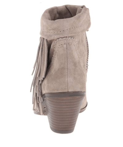 Sam Edelman Women's Louie Ankle Fringe Boot,Tan Suede,
