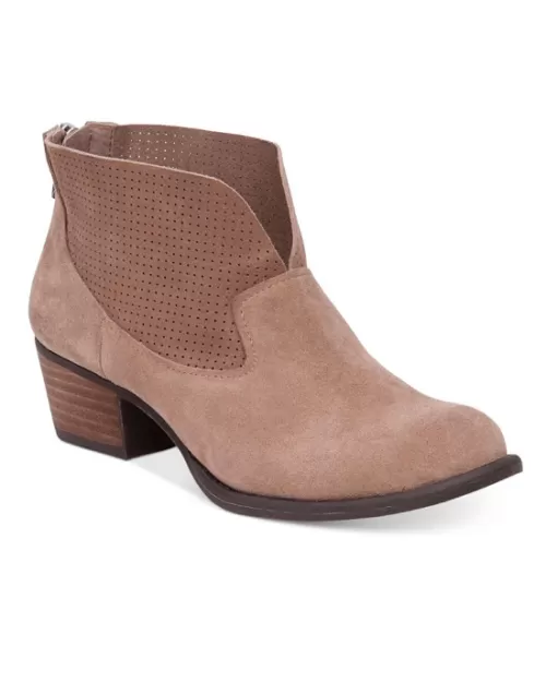 Jessica Simpson Womens Dacia Leather Closed Toe Ankle
