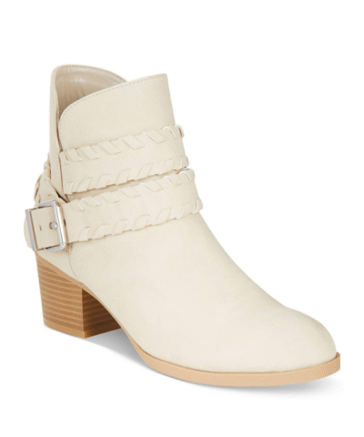 Style & Co. Women's Natural Dyanaa Wraparound-strap Booties