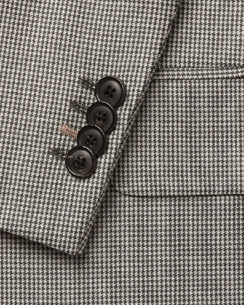 Ermenegildo Zegna Men's Gray houndstooth Two-Piece Suit