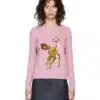 Miu Miu Pink Disney Edition Wool Bambi Sweater