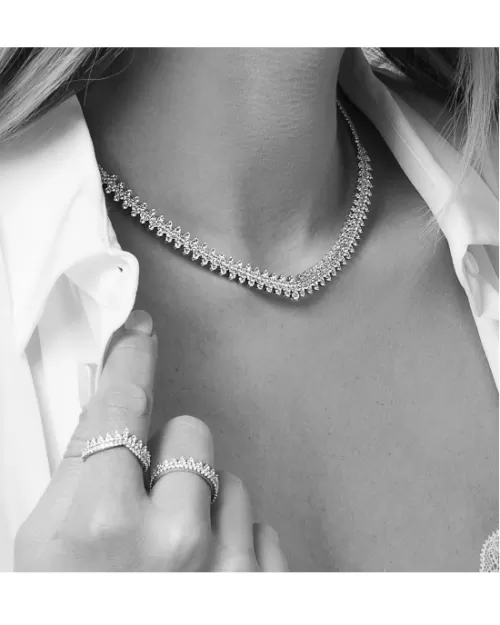 Apm Monaco Dentelle Silver Ring