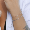 Apm Monaco Silver Single-Line Bracelet