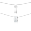 Apm Monaco PRECIEUSE necklace with baguette stone loop pendant 
