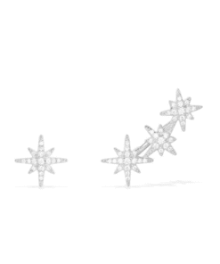 Apm Monaco Asymmetric METEORITES Silver Earring