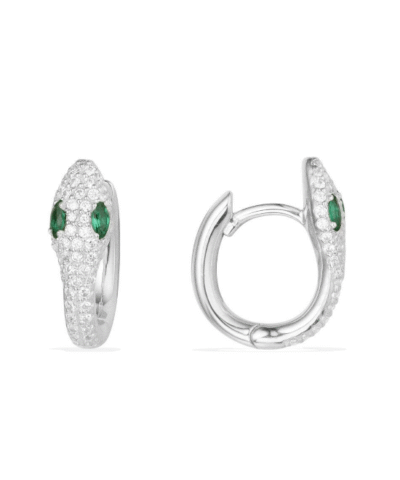 Apm Monaco Serpentine Hoop Earrings