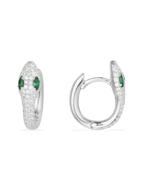 Apm Monaco Serpentine Hoop Earrings