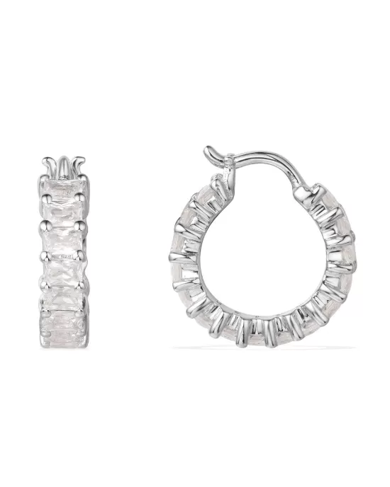 Apm Monaco PRECIEUSE Baguette Stone Hoop Earring