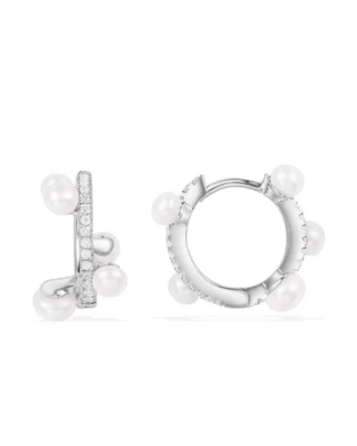 Apm Monaco SATURNE Pearl Hoop Earring
