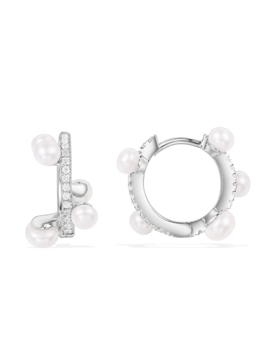Apm Monaco SATURNE Pearl Hoop Earring