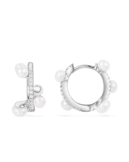 Apm Monaco SATURNE Pearl Hoop Earring